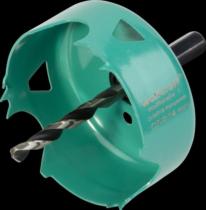 Produktbild wolfcraft wolfcraft 1 Carbonstahl-Lochsäge ø74mm (105 mm)