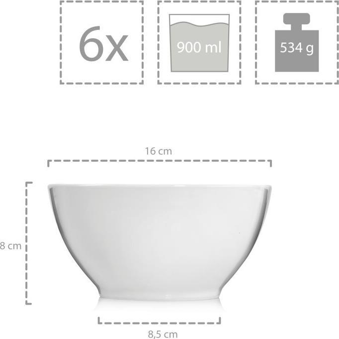 Actual product image Sänger Geschirr Soup bowls Sunfort (0.90 l, 6 x)
