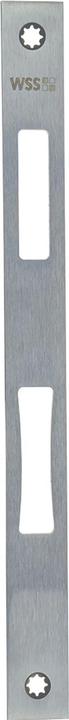 Actual product image Wilh. Schlechtendahl und Söhne WSS striking plate for left and right use flat 270x24x3mm stainless steel (Door handle)