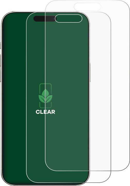 Productafbeelding ScreenLeaf Beschermfolie duurzame screenprotector screenprotector folie helder transparant (2 Stuk, Apple iPhone 16)