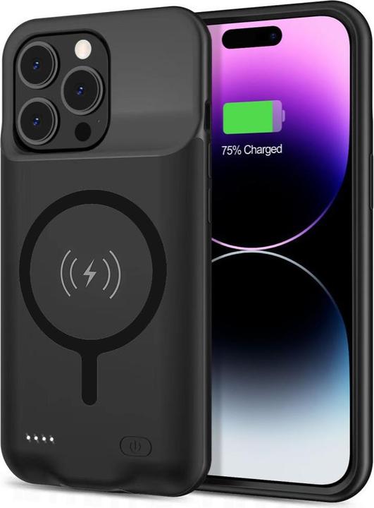 Produktbild Techsuit - Power Pro MagSafe Battery Case - iPhone 15 Pro Max - 8500mAh - Black (Apple iPhone 15 Pro Max)