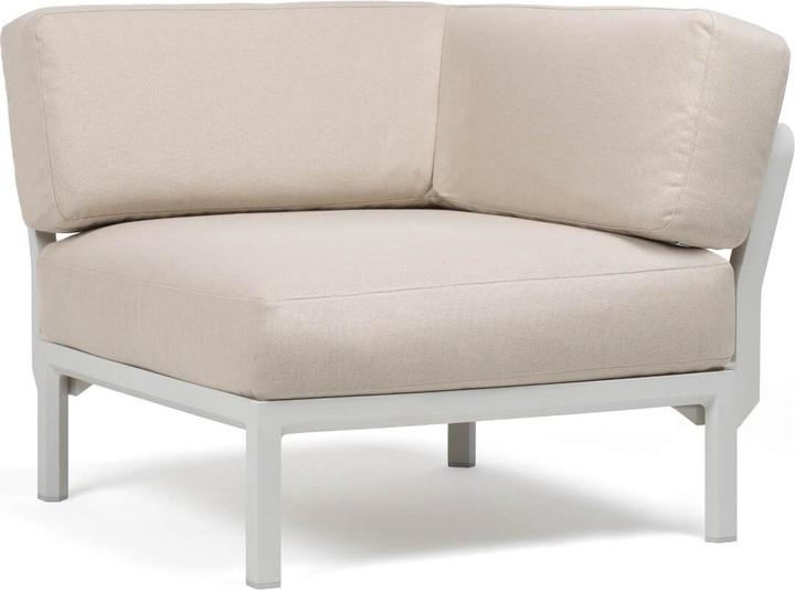 Maximo Corner Unit Gesso-Perla