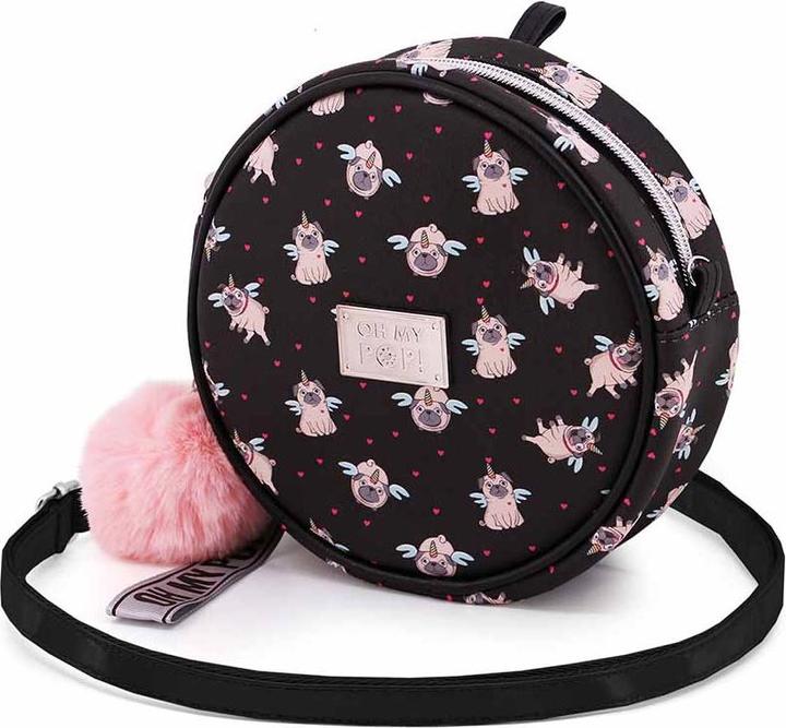Produktbild Oh My Pop! Round Shoulder Bag Pug