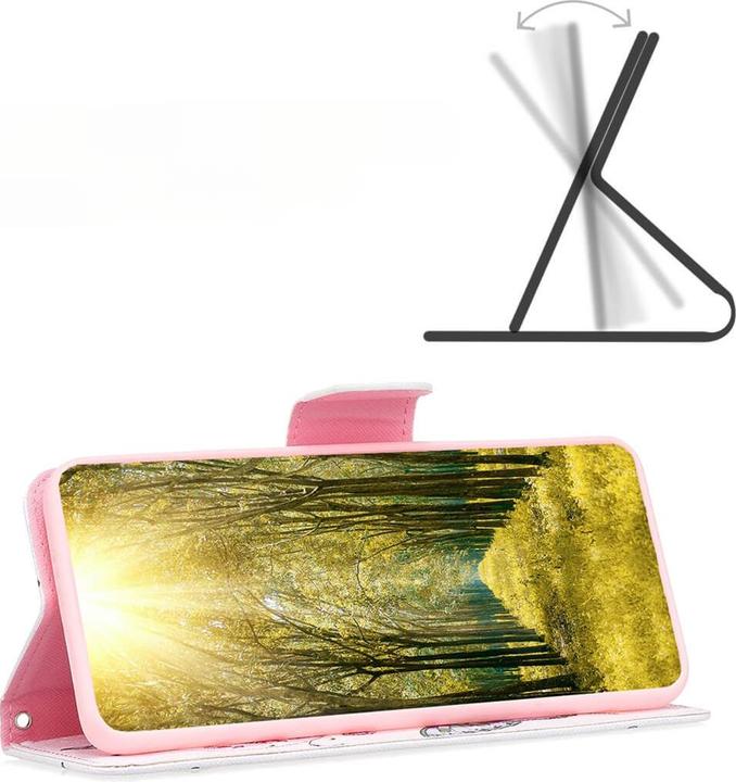 Produktbild Cover-Discount Xiaomi Redmi Note 13 Pro - Etui Hülle Schmetterling weiss (Xiaomi Redmi Note 13 Pro 5G, Xiaomi Poco X6)