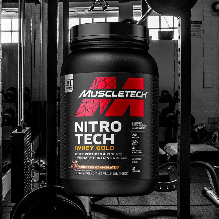 Produktbild Muscle Tech Performance Series Nitro Tech 100% Whey Gold (Double Rich Chocolate, 1 Stk., 1198 g)