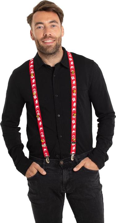Image du produit Folat Bretelles Noël avec clochettes rouges