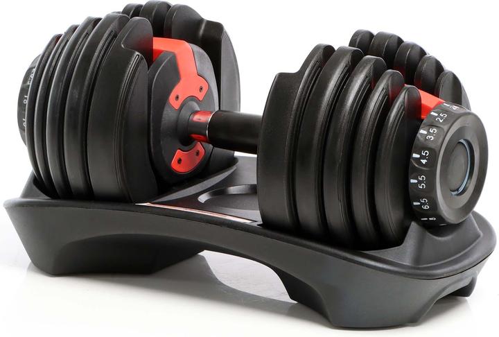 Luxtri Verstellbare Kurzhantel mit Drehmechanismus 2,5-24 kg Hantel einstellbar