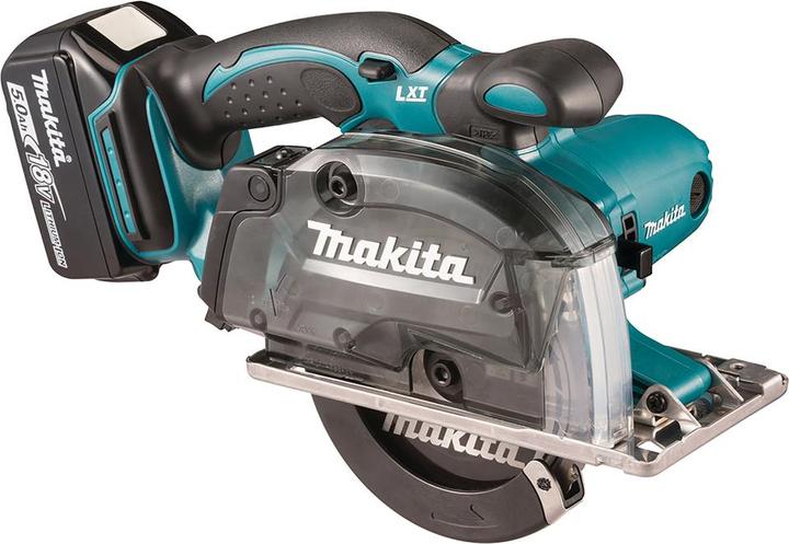 Actual product image Makita DCS 552 RTJ 18 V cordless metal circular saw 136 mm in Makpac + 2x 5.0 Ah battery and charger + saw
