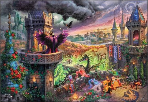 Produktbild Disney Maleficent 1000-teiliges Puzzle Special Art Collection Canvas-Stil (1000 Teile)
