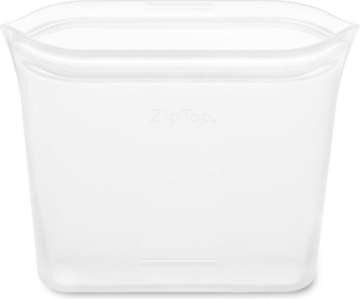 Zip Top Reusable 100% Silicone Reusable Food Storage Bag and Container, Made In The USA - Sandwich Bag - Fro