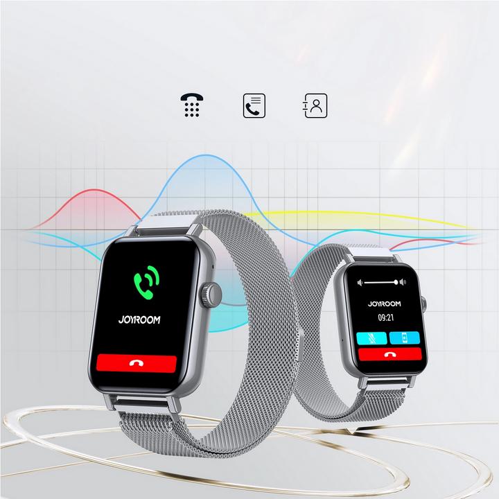 Image du produit Joyroom Montre intelligente JR-FT5 IP68 avec fonction de réponse aux appels - argent