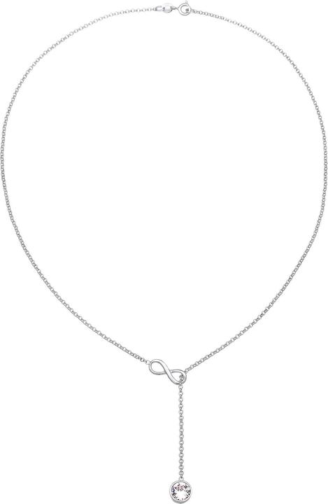 Image du produit Elli Collier en Y Infinity Infinity cristal 925 argent (Cristal de verre, Argent sterling 925, 45 cm)