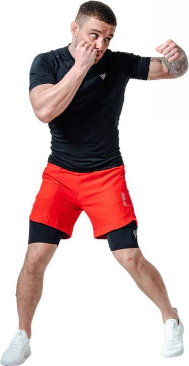 Rdx MMA Shorts T16 Red/Black-S (S)