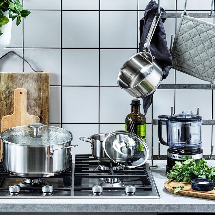 Produktbild KitchenAid Stainless Steel Pannenset 3-delig (24 cm, Pfannenset + Topfset, Edelstahl)