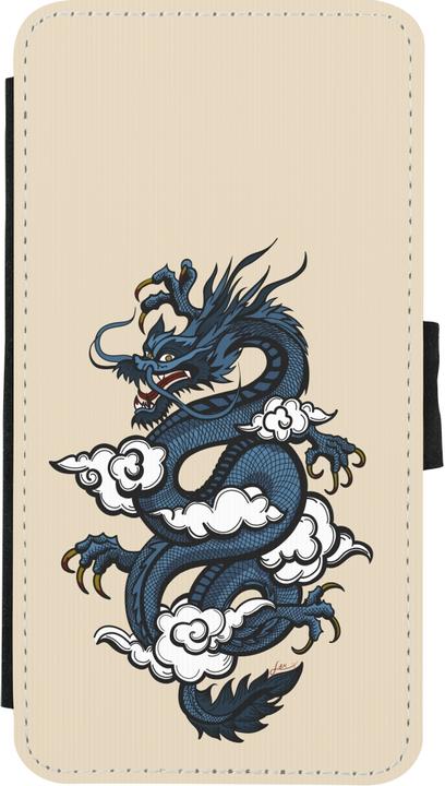 Immagine prodotto PhoneLook Cover Portafoglio Nero Blu Drago Tattoo (Apple iPhone X, Apple iPhone XS)