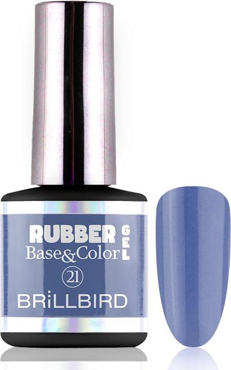 Actual product image BrillBird Rubber Gel Base&Coral #21 8ml (Coral #21, UV gel varnish)