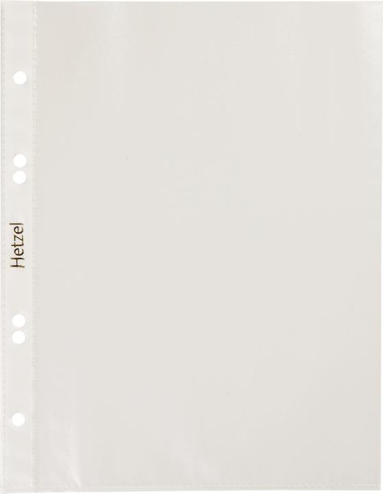 Actual product image Rexel HETZEL Economic brochure cover, A5, PP, grained, 0.05 mm open at the top, perforation: 80-45-65-45 (A5, 100 x)
