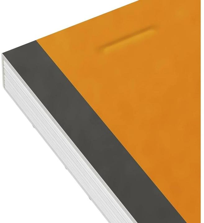 Actual product image Oxford International A4+ Card Cover Stapled Notepad 5mm Squares 160 Pages Grey SCRIBZEE Compatible (A4, Checked, Hardcover)