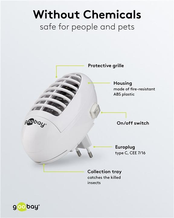 Actual product image Goobay UV-LED insect killer