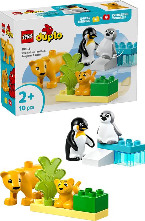 Actual product image LEGO Wildtier-Familien: Pinguine und Löwen (10442)