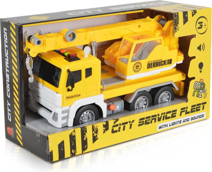 Actual product image Moni Toy lorry crane truck 1:12