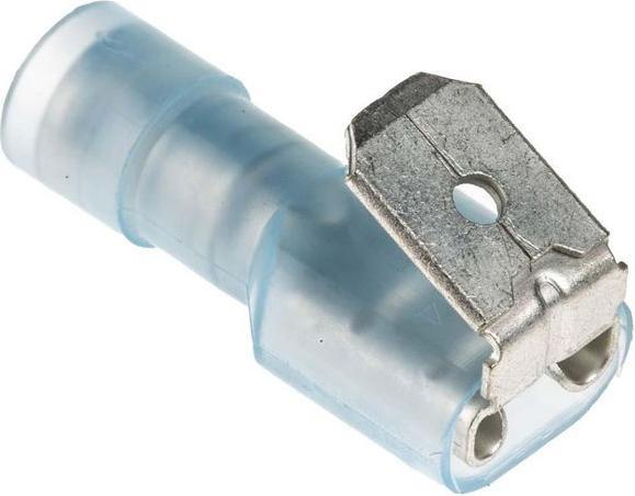 Actual product image Rs Pro Spade connectors, insulated, blue, 1.5... 2.5mm², male/female, pack of 100 pieces