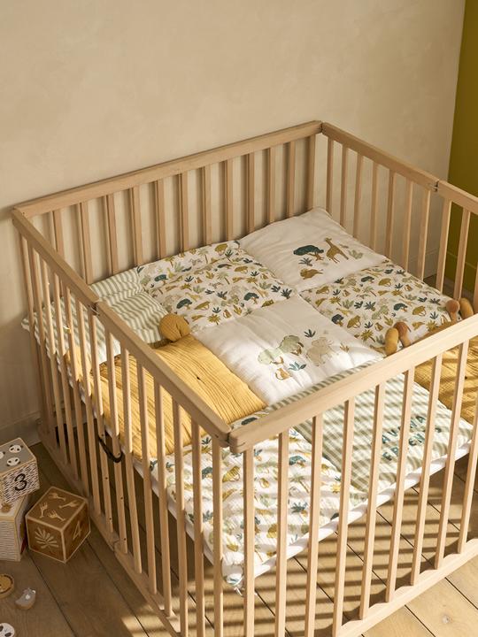 Produktbild Vertbaudet Baby Patchwork-Spieldecke/Laufstalleinlage SAVANNE (100 x 100 cm)