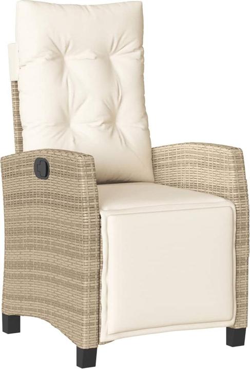 Immagine prodotto VidaXL Mobili da giardino set da pranzo set da giardino gruppo di sedute 7 pezzi in poly rattan beige (160 cm)