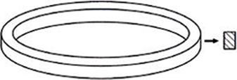 Nedis Plattenspieler Riemen Original-Teilenummer Turntable 176 x 0.6 x 5 mm