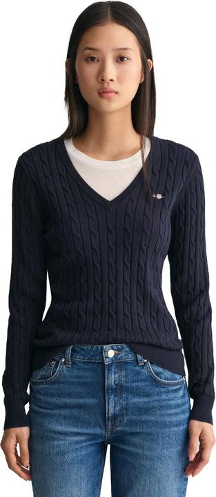 Produktbild GANT Stretch Cotton Cable V-Neck (XL)