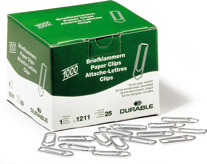 Productafbeelding Durable Paperclips (1000 x)