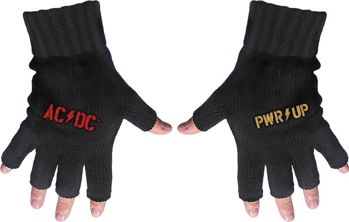 Immagine prodotto AC/DC Adulto Unisex PWR-UP Logo Guanti Senza Dita (Taglia unica)