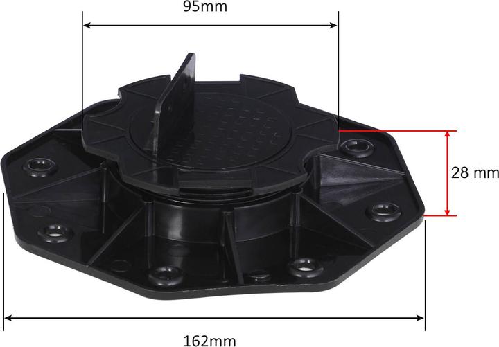Image du produit XPOtool Plots de terrasse Set 90x Pieds réglables Hauteur 18-25mm 2700kg Lames Dalles Piscine (90 x)