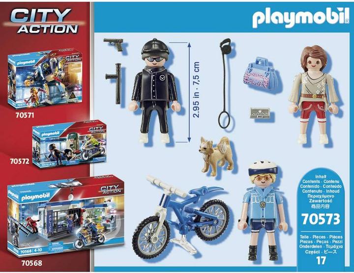 Produktbild Playmobil Polizei-Fahrrad: Verfolgung des Taschendiebs (70573, Playmobil City Life)