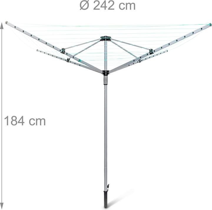 Produktbild Relaxdays Wäschespinne (49.20 m)