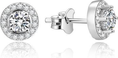 Actual product image Beneto Silver Stud Earrings AGUP1191 / 7 (L)