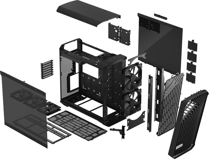 Actual product image Fractal Torrent Black TG Dark Tint (ATX, mATX, Mini-ITX, E-ATX, SSI EEB)