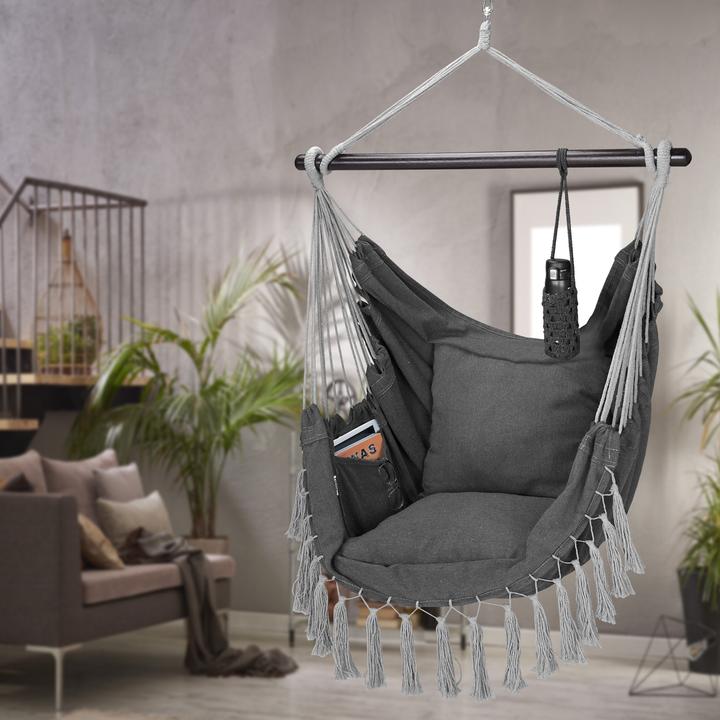 Actual product image Detex Sedia sospesa con 2 cuscini (150 kg)