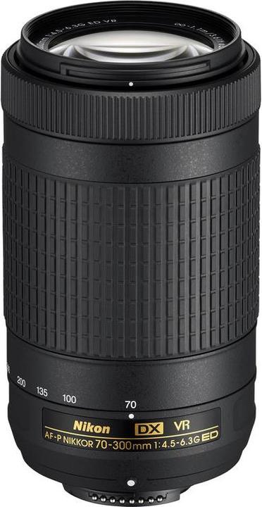 Nikon AF-P Nikkor 70-300mm f/4.5-6.3G ED DX VR (Nikon DX, APS-C / DX)
