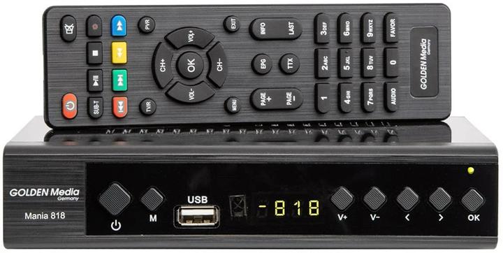 Produktbild Golden Media MANIA 828 (DVB-T2, H.265 + DVB-C) (DVB-T2)