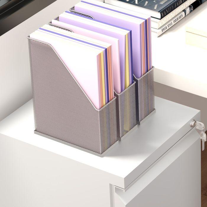 Produktbild Swisshandel24 Rollcontainer Aktenschrank Organizer, 2 Schubladen, abschliessbar, 37x43,5x67.5cm, Weiss