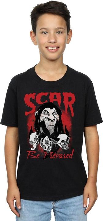 Actual product image Disney Boys The Lion King Scar Be Prepared T-Shirt (152, 158)