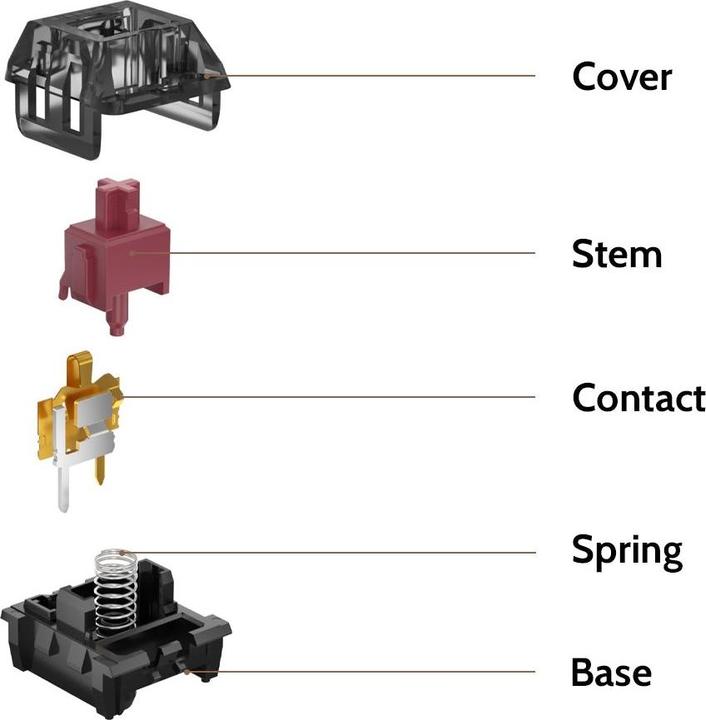 Actual product image Keychron Kailh Super Speed Switch Copper (110 pieces)