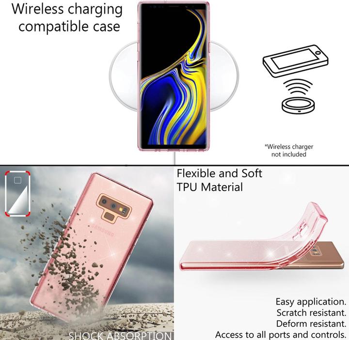 Produktbild Nalia Glitter Handyhülle (Samsung Galaxy Note 9)