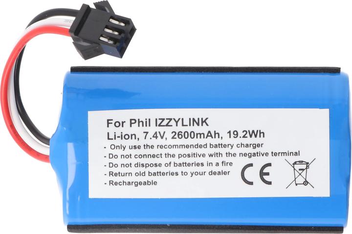 Produktbild XCell Akku passend für Philips IZZYLINK, Li-Ion, 7,4V, 2600mAh, 19,2Wh (Ersatzfernbedienung)