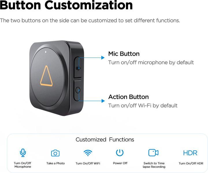 Image du produit Viofo BTR200 bluetooth remote control (Récepteur GPS, Bluetooth)