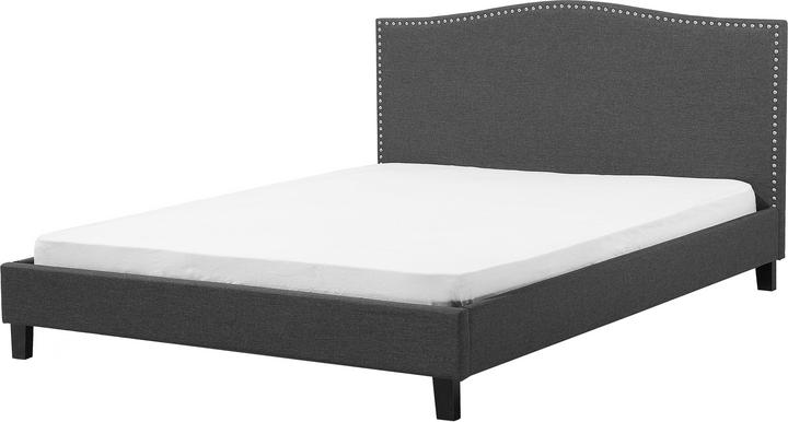 Immagine prodotto Beliani Letto imbottito look lino grigio a doghe 180 x 200 cm MONTPELLIER (180 x 200 cm)