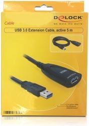 Produktbild Delock aktives USB 3.0 Verlängerungskabel (5 m, USB 3.0)