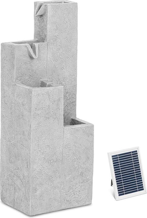Actual product image Hillvert Solar Garden Fountain - 4 Columns - LED Lighting