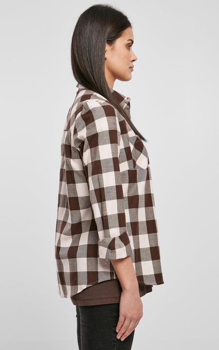 Actual product image Urban Classics Ladies Turnup Checked Flannel Shirt - 1180 (4XL)